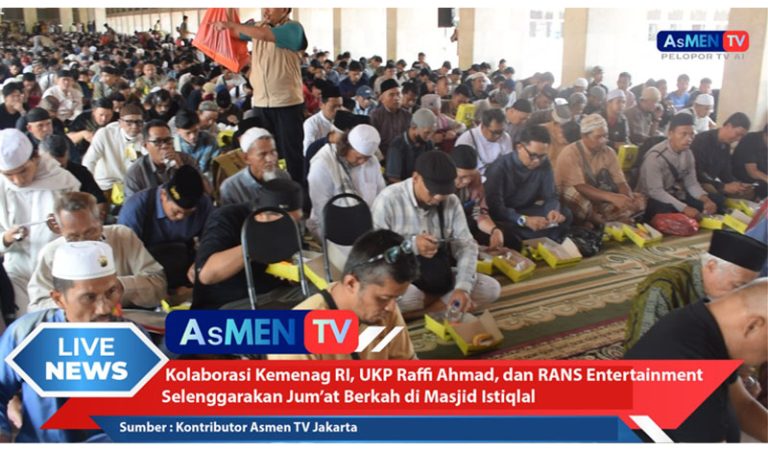 Kolaborasi UKP Muda Seni Raffi Ahmad dengan Kementerian Agama RI, Masjid Istiqlal dan RANS Entertainment Gelar Jumat Berkah di Masji Istiqlal Secara Detail